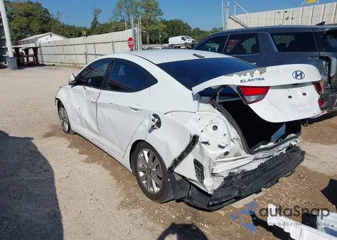 2016 Hyundai Elantra Se from USA, damaged, VIN 5NPDH4AE8GH761755